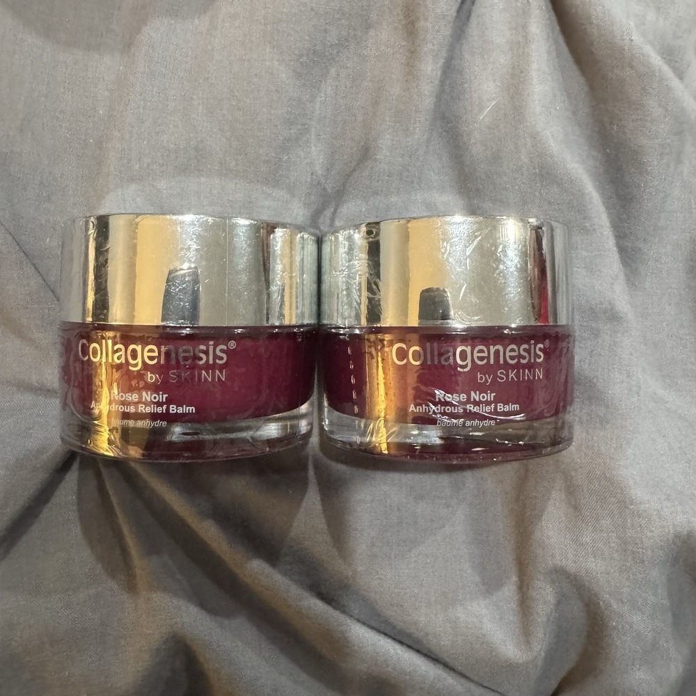 2 SKINN Collagenesis Rose Noir Anhydrous Relief Balm 1oz Anti-Aging Moisturizer